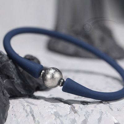Corda elástica de silicone pulseira de contas de meteorito 10 mm Unisex Moderno