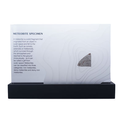 Escultura fina em acrílico Muonionalusta Meteorito Decoração para casa Decorações de mesa