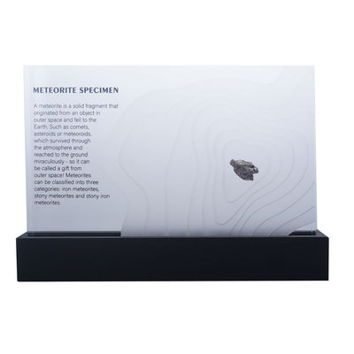 Escultura fina em acrílico Muonionalusta Meteorito Decoração para casa Decorações de mesa