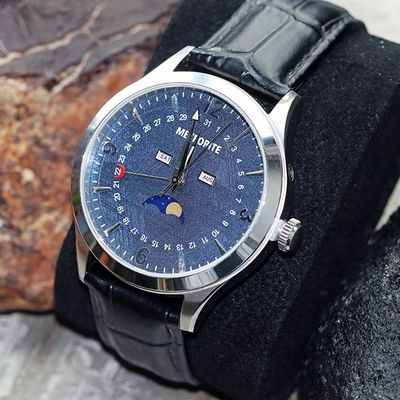 Relógios de estilo de negócios Meteorite 35mm de aço inoxidável Miyota Quartz Relógios de movimento
