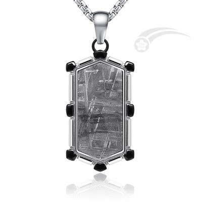 Unico Muonionalusta Meteorito Pendente de aço inoxidável Para Homens Dog Tag
