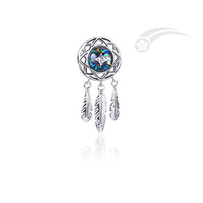 Meteorito Chips Galaxy Jewelry Silver Charm Coleção Dreamcatcher Pendente