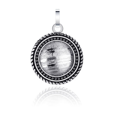 22 mm Corda Enrolada Meteorita Pendente de Aço Inoxidável Estilo Simples