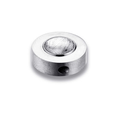 15 mm Forma de tambor Pendente de meteorito Aço inoxidável Jóias de titânio
