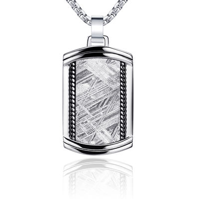 20*30mm Pendente Meteorito Real Pendente de aço inoxidável