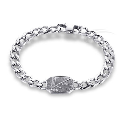 Meteorito Contemporâneo Jóias de Aço Inoxidável Usar Diariamente Pulseira de Meteorito para Homens